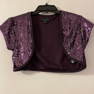 Purple Sequined Bolero